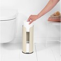 Suport role rezerva hartie igienica, Brabantia, Balance, 13.2x13.2x32.1 cm, otel, bej