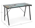 Birou Young Gulliver, Bizzotto, 113 x 58 x 73 cm, otel/sticla temperata