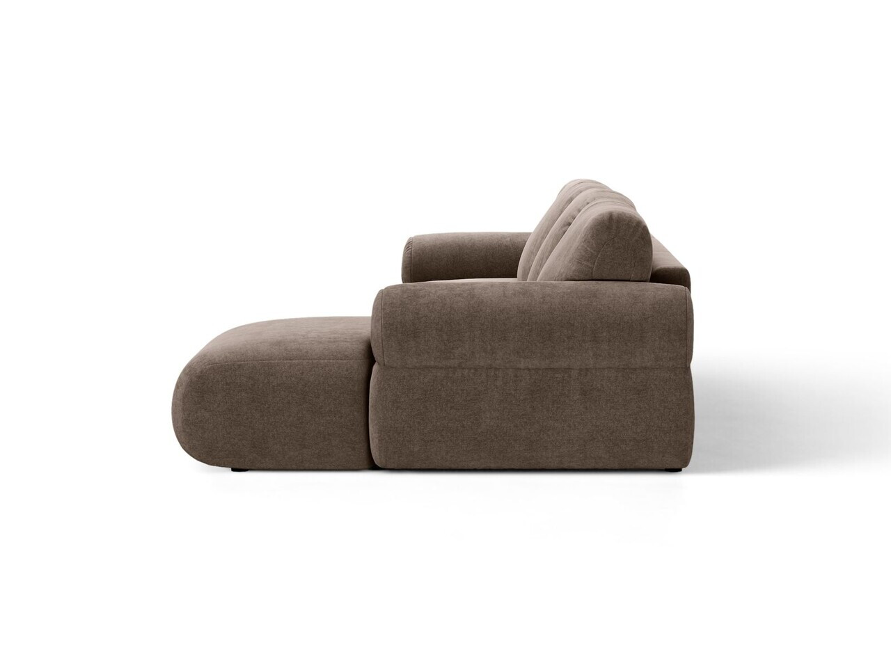 Coltar stanga 6 locuri, Ophelia, Micadoni Home, 297x164x84 cm, tesatura structurata, cappuccino — imaginea 7