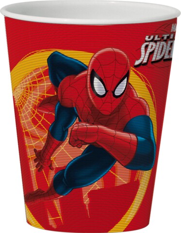 Pahar 3D Spiderman, Disney, 350 ml, plastic Marvel