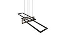 Lustra Salinas, TRIO, 110x40x150 cm, 34W, 1x SMD, metal, negru mat