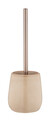 Perie pentru toaleta cu suport Sirmione, Wenko, 10.5x40 cm, ceramica/inox, bej