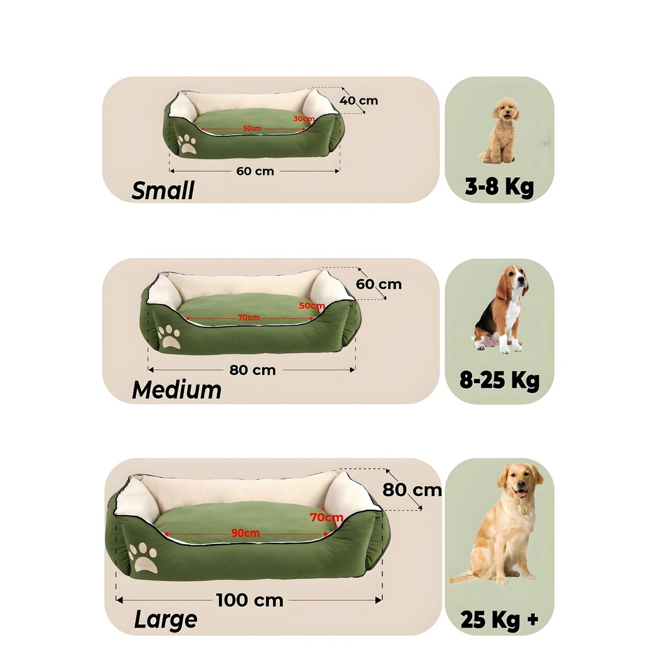 Pat pentru animale de companie, Paws & Whiskers, Lucy Dog & Cat S, Material exterior: 100% poliester, Gri/Muștar