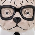 Cana, Dog, Creaciones Meng, 13x10x9 cm, ceramica, gri