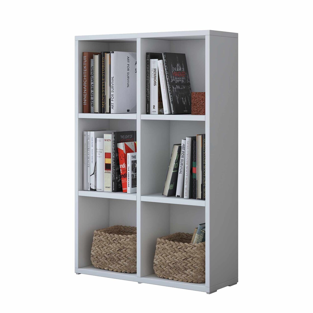 Corp biblioteca, Hanah Home, HC120, 60x90x20 cm, Alb — imaginea 7