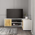 Comoda TV, Inarch, Rosa, Stejar alb