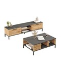 Set mobilier living, Locelso, RL5-AA, Pin Atlantic / Antracit