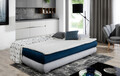 Canapea extensibila 3 locuri ELTAP, Milo, 213x95x90 cm, lemn/poliester, albastru inchis/gri deschis