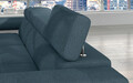 Coltar extensibil stanga 4 locuri ELTAP, Armd-68, Armando, 289x203x85 cm, lemn/poliester, albastru/alb