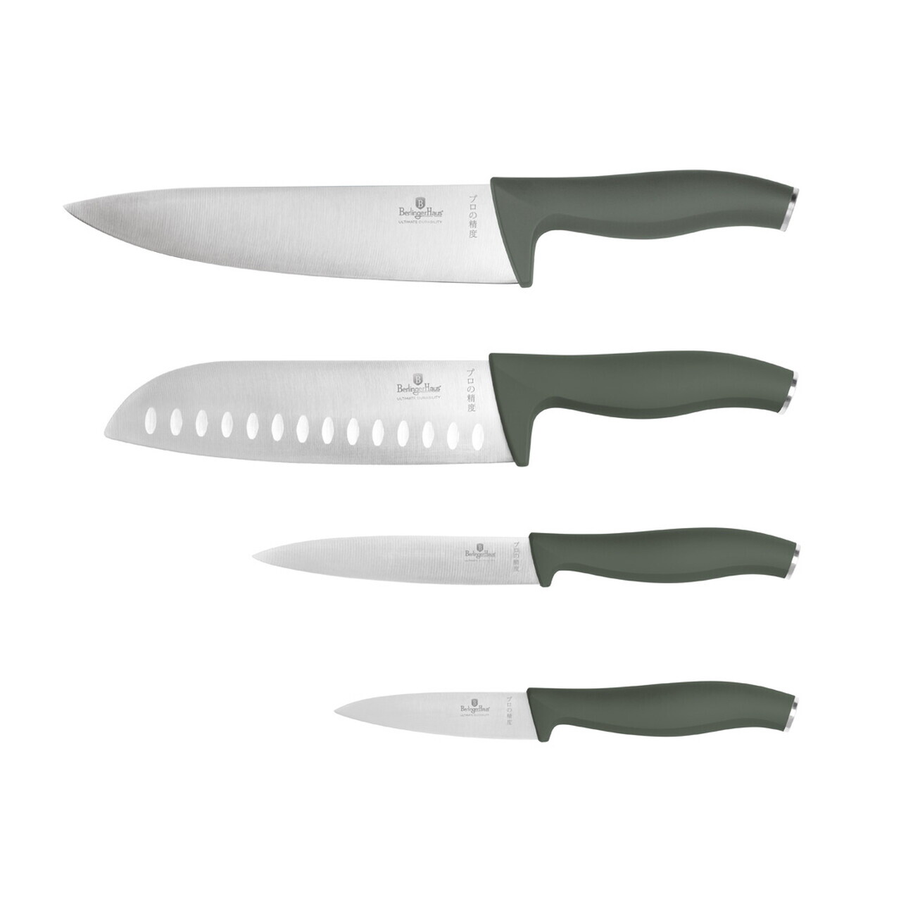 Set 6 cutite Berlinger Haus, Matte Green, inox, verde mat - imagine 9