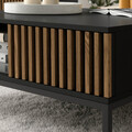 Masuta de cafea ELTAP, Meorati, 80x80x35 cm, PAL/ABS, negru/maro