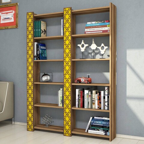Corp biblioteca, hommy craft, city 2, 124.6x170x24.2 cm, nuc / galben