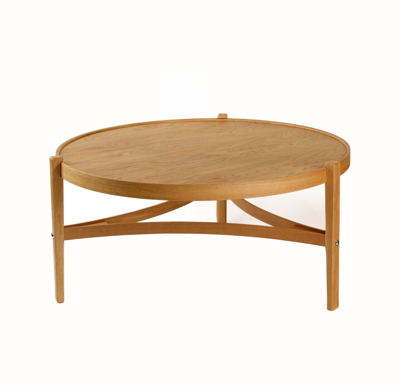 Masuta de cafea, Hanah Home, Ren 100, 100x46x100 cm, LEMN MASIV DE STEJAR, Stejar — imaginea 3