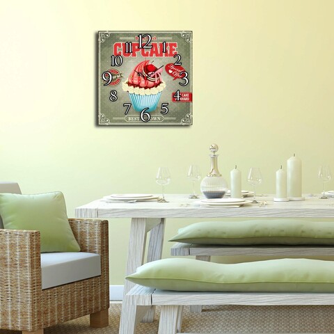 Ceas de perete, msk-24, mdf, dimensiune: 40 x 40 cm, multicolor