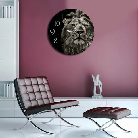 Ceas de perete, ms-24, mdf, ø40 cm, multicolor