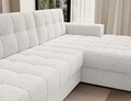 Coltar extensibil dreapta 3 locuri ELTAP, RT-01ROY, Blezalt, 240x150x82 cm, lemn/poliester, alb