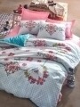 Lenjerie de pat single Gulcehre, Cotton Box, 3 piese, 160 x 240 cm, 100% bumbac ranforce, multicolora