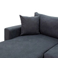 Coltar extensibil reversibil Lilian, Pakoworld, 225x148x81 cm, textil, antracit