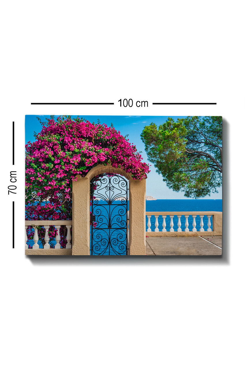 Tablou decorativ, Kanvas Tablo (70 x 100), Cadru: 100% LEMN (grosime: 3 cm), Multicolor - view 3