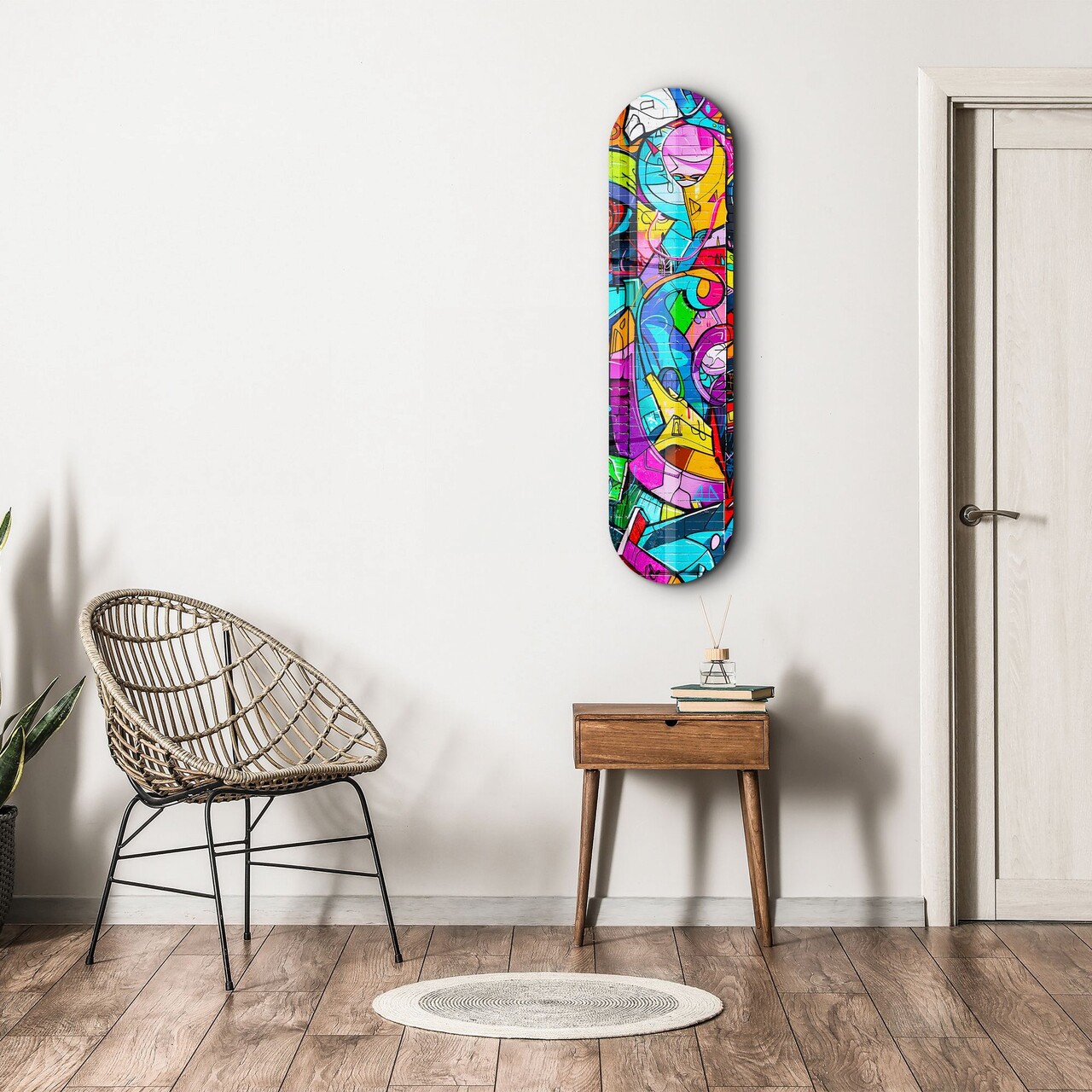 Tablou decorativ, Graffiti Abstract, Dimensiune: 20 x 80 cm, Multicolor - view 3
