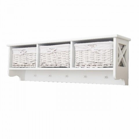 Cuier cu 3 rafturi Rafaello, 100x30x20 cm