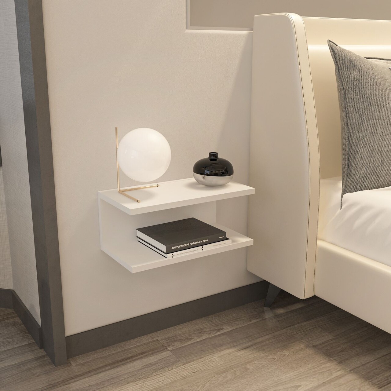 Noptiera, Zena Home, Ramira, Alb - 1 | YEO