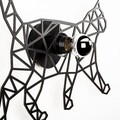Lampa de perete, Shadow, 595 - A, E27, 100 W, metal/MDF, negru