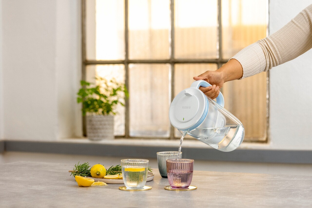 Cana filtranta din sticla, BRITA, 2,5 L, Maxtra PRO (lightblue) - view 4