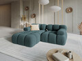 Coltar modular stanga 3 locuri, Bellis-51, Micadoni Home, 188x155x70 cm, catifea, turcoaz