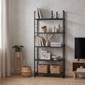 Corp biblioteca, Hanah Home, Moda, 60x155x30 cm, Negru