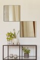 Oglinda decorativa, Mirrorland, Rectangular, Oglindă indestructibilă cu obturator, Argintiu