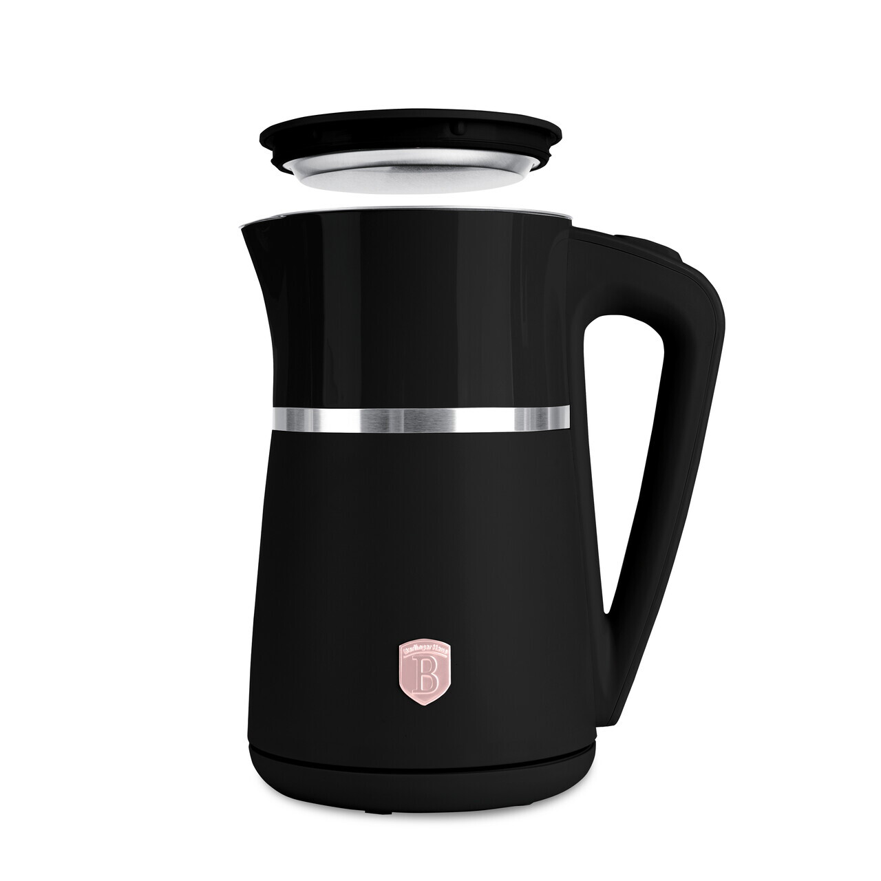Ceainic electric cu pereti dubli Berlinger Haus, Black Rose, 21.6x15.5x26.2 cm / 1.7 L, plastic/inox, negru - imagine 3