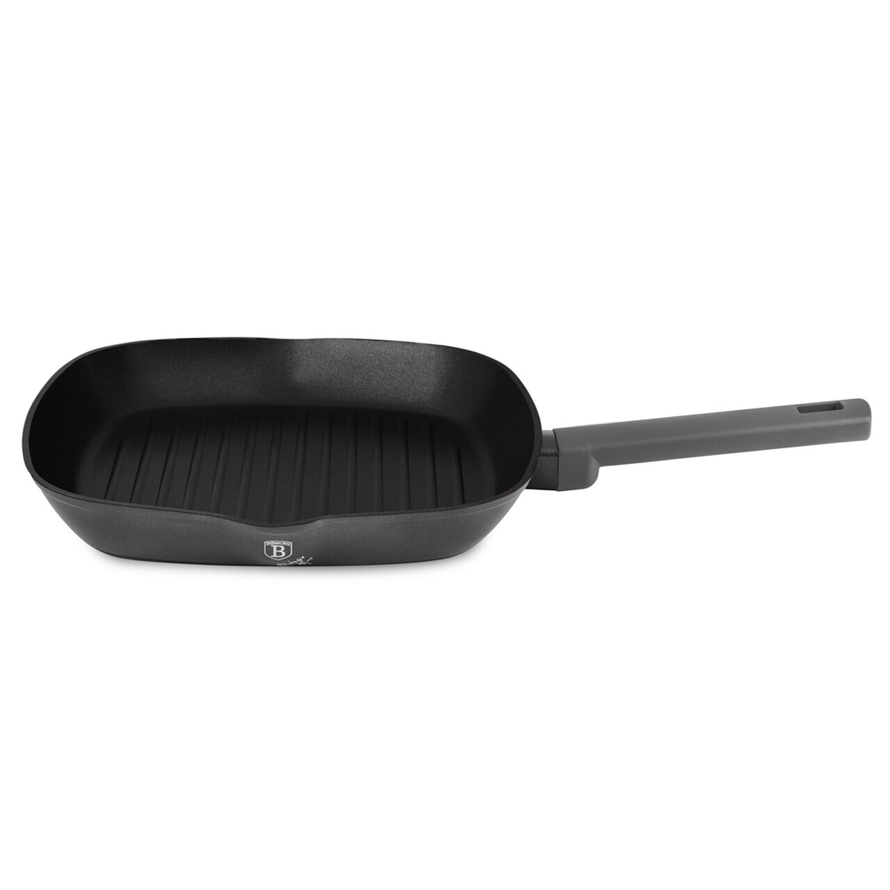 Tigaie grill Berlinger Haus, Anthracite, 28 cm, 2.1 L, aluminiu forjat, antracit mat - imagine 10