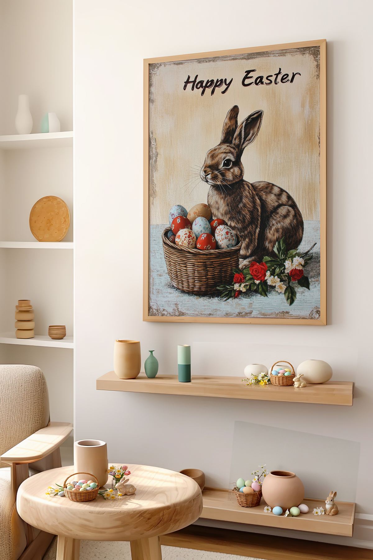 Tablou decorativ, Arteastermodel7-3348, MDF, Multicolor