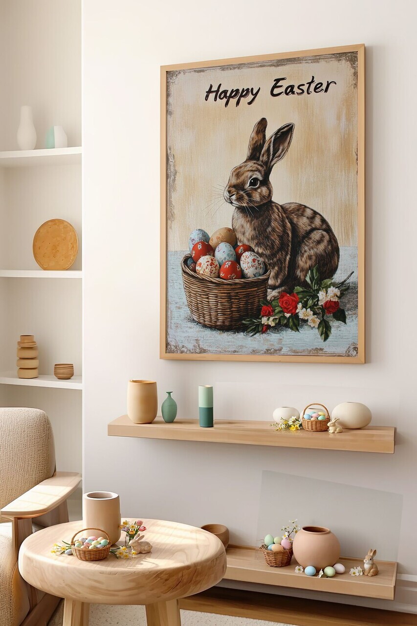 Tablou decorativ, Arteastermodel7-3348, MDF, Multicolor