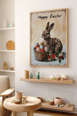 Tablou decorativ, Arteastermodel7-3348, MDF, Multicolor