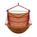 Hamac tip scaun Retro, Heinner, 120x150 cm, policoton, rosu/maro