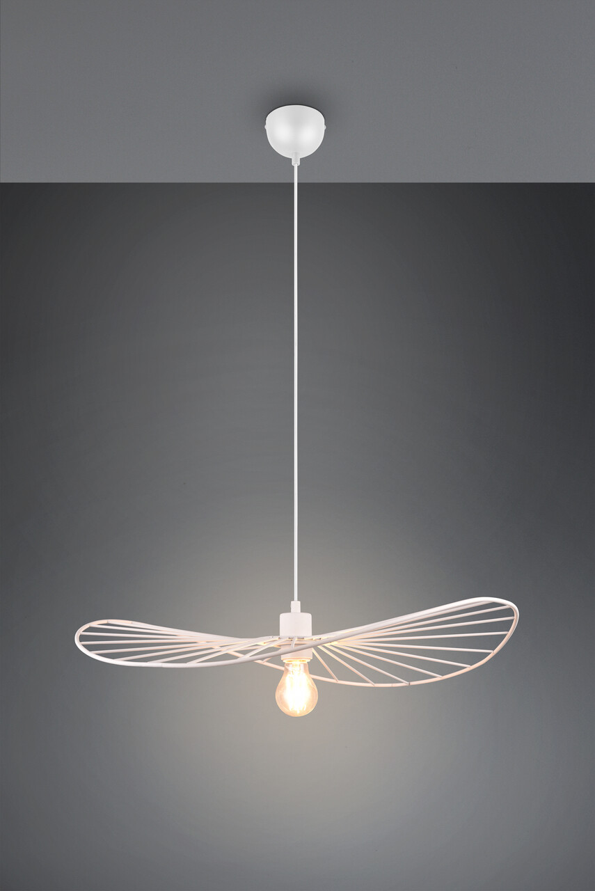 Lustra Chapeau, RL, 60x150 cm, 40W, 1x E27, metal, alb mat - 1 | YEO
