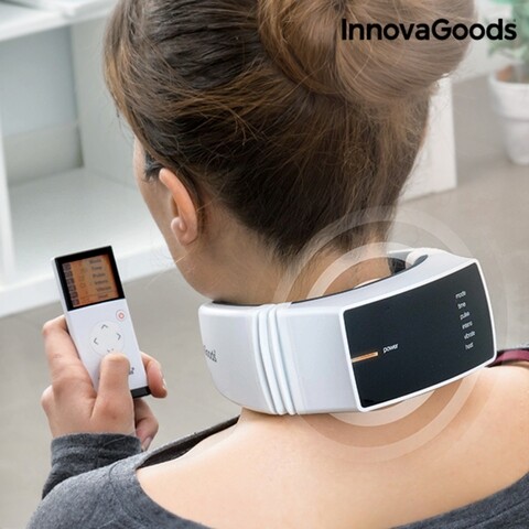 Aparat de masaj cervical reincarcabil pro innovagoods, 13x6x17 cm