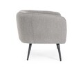 Canapea 2 locuri Avril, Bizzotto, 126 x 70 x 68 cm, otel/poliester Boucle, gri