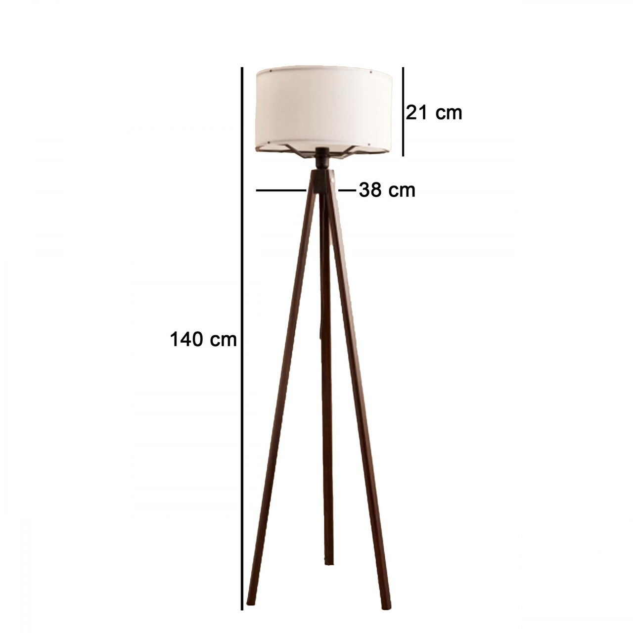 Lampadar, L'essentiel Maison, 780SGN3504, Alb/Maro - view 3