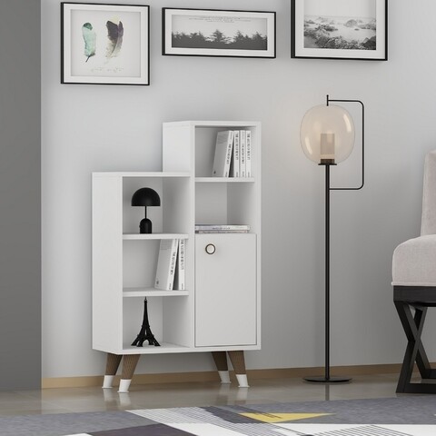 Dulap multifunctional, Olivia, Stella, 60 x 105 x 29.6 cm, pal melaminat, alb