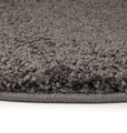 Covor Shaggy Bugio, Decorino, 120x120 cm, polipropilena, antracit