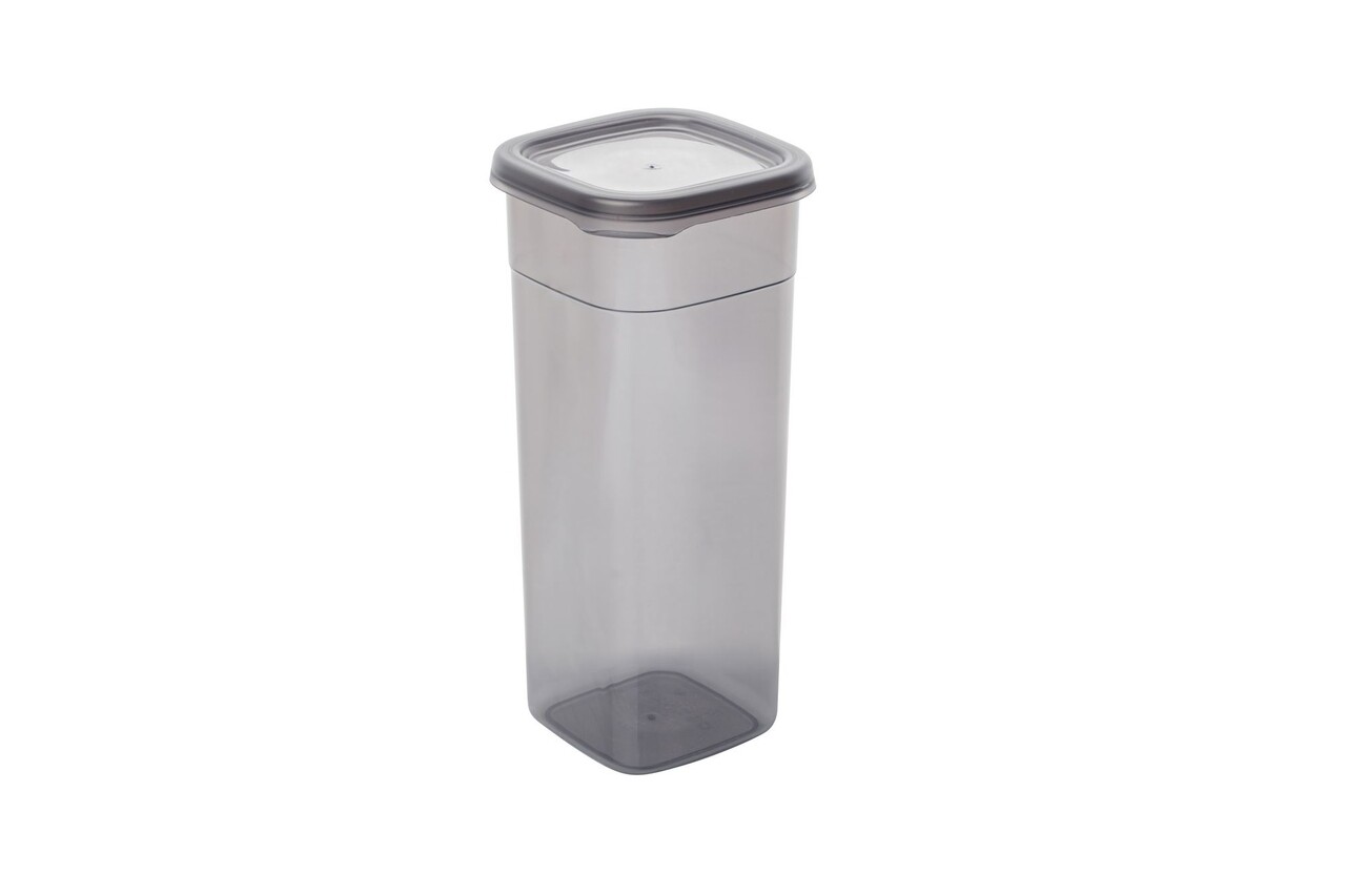 Set recipiente depozitare, Hermia, 964FRM5366, Dimensiune: 10 x 10 x 24,5 cm / 1750 ml (9 bucăți), Antracit - view 2