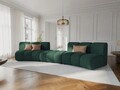 Canapea semirotunda 5 locuri, Lupine, Micadoni Home, BL, 367x118x70 cm, poliester chenille, verde