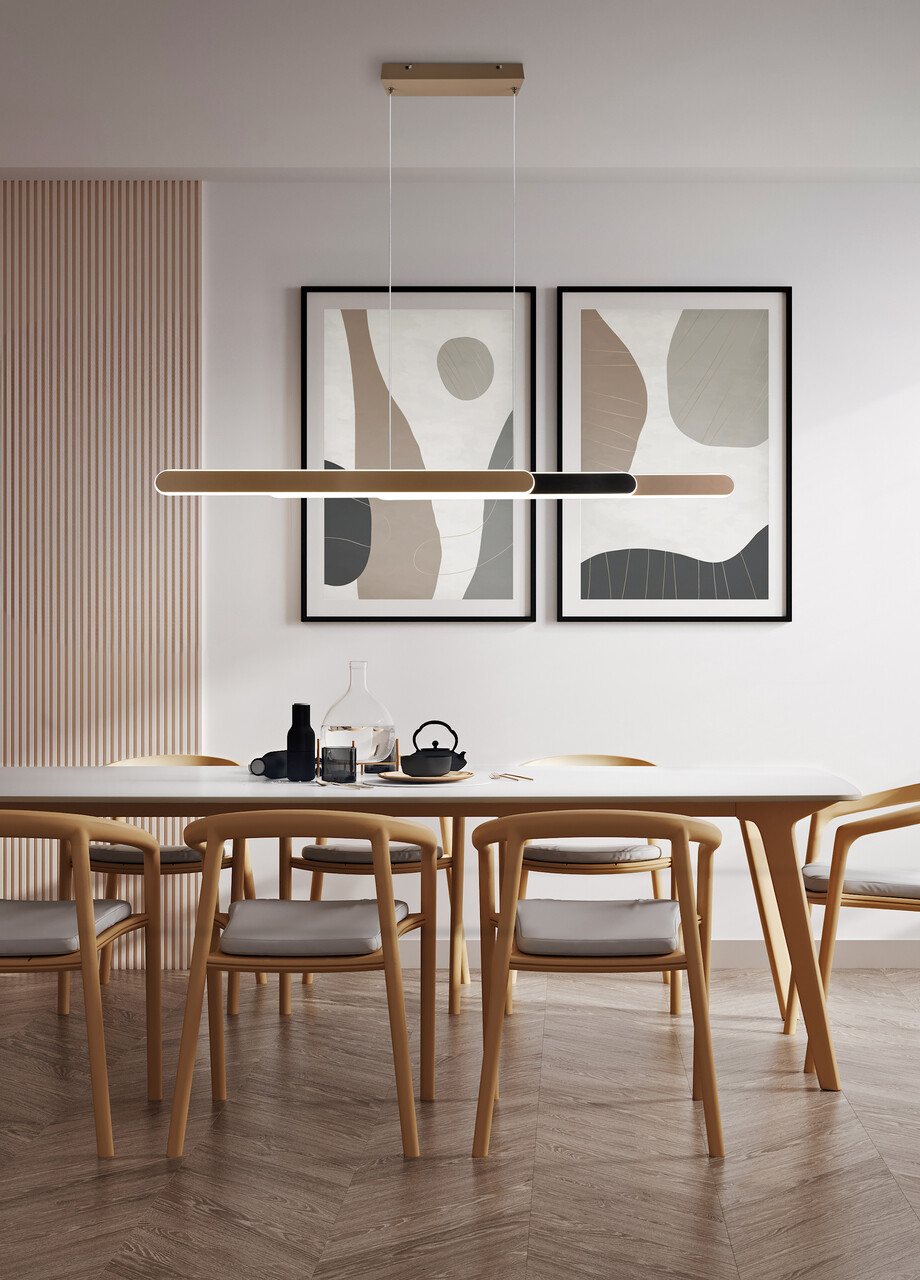 Lustra Helios, TRIO, 130x150 cm, 48W, 1x SMD, metal, maro - view 8