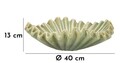 Vas decorativ Venice, Mauro Ferretti, 40x13 cm, ceramica, verde