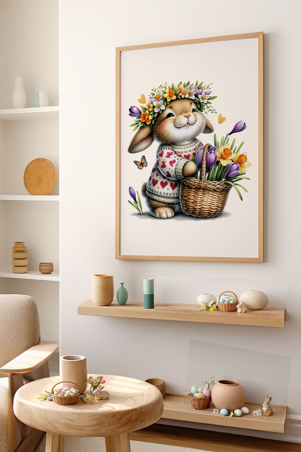 Tablou decorativ, Arteastermodel33-3348, MDF, Multicolor