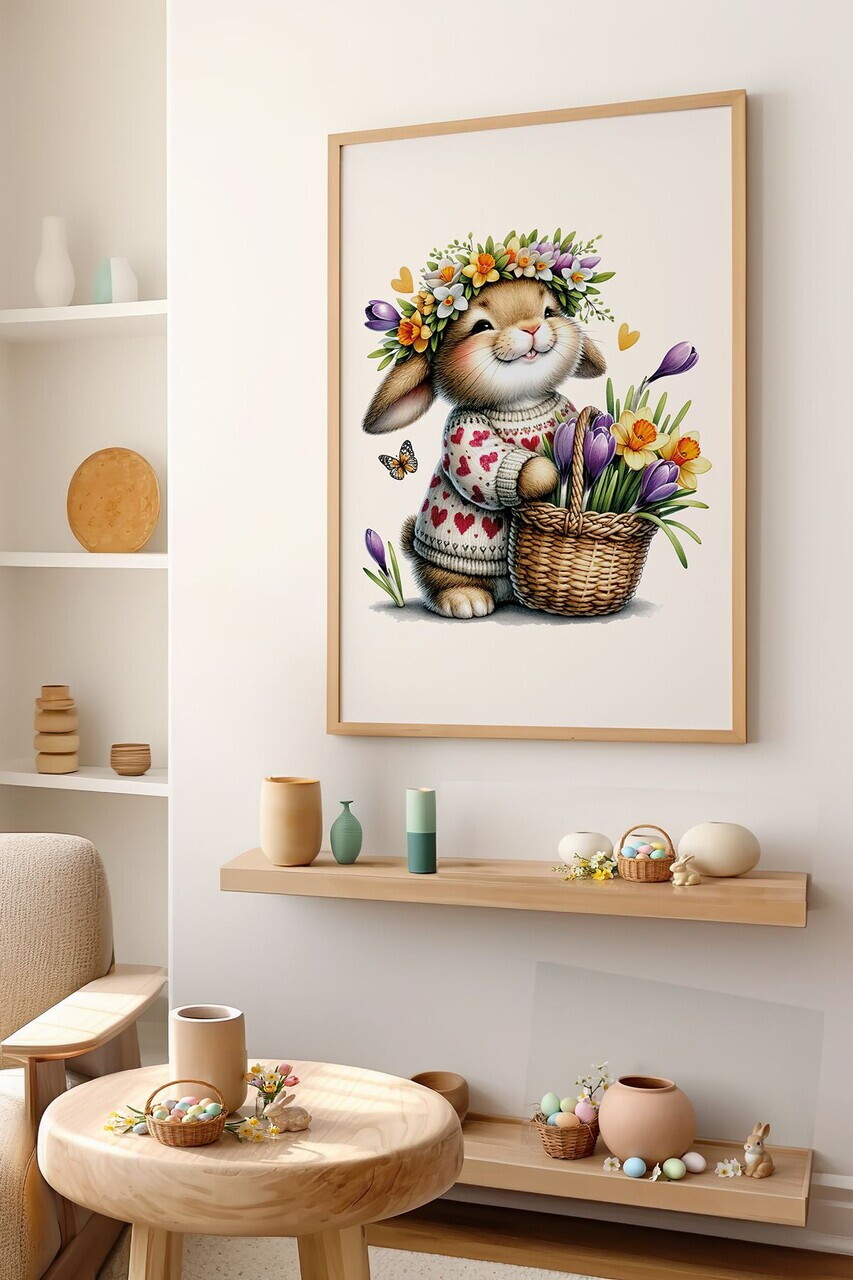 Tablou decorativ, Arteastermodel33-3348, MDF, Multicolor