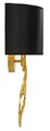 Aplica de perete Rich, Mauro Ferretti, 1 x E27, 20W, 30x20x50 cm, fier, auriu/negru